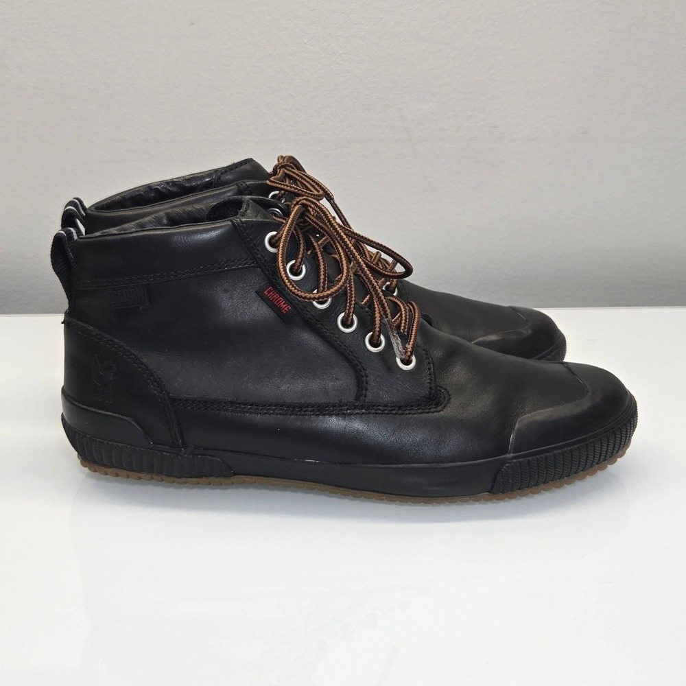 Chrome Industries Storm 415 Traction Workboot Mens 9 Leather Waterproof Gum Sole